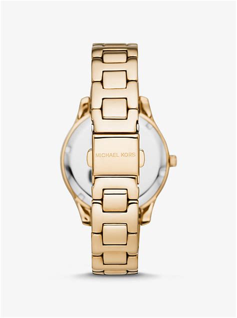 Liliane Pavé Gold Tone Watch 